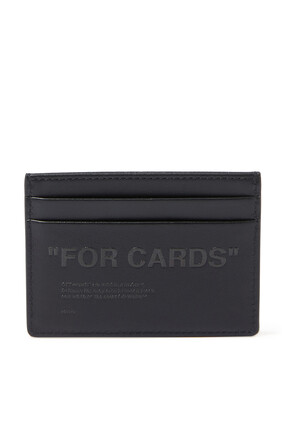 حافظة بطاقات محفورة بعبارة "For Cards"